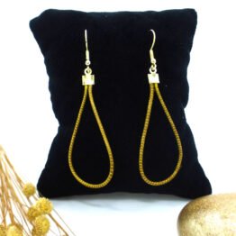 boucles d'oreilles en or végétal du brésil, artisanat