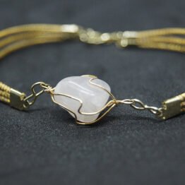 bracelet or végétal capim dourado artisanat brésilien